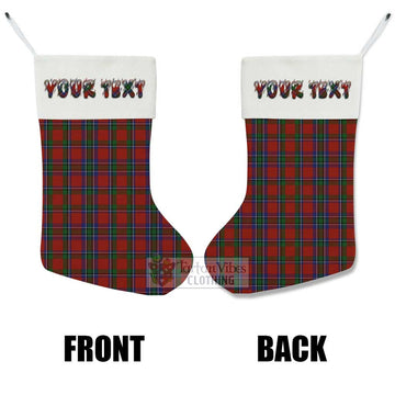 Sinclair Tartan Christmas Stocking with Personalized Text