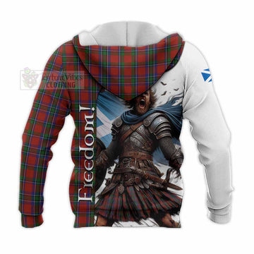 Sinclair Crest Tartan Knitted Hoodie Inspired by the Freedom of Scottish Warrior