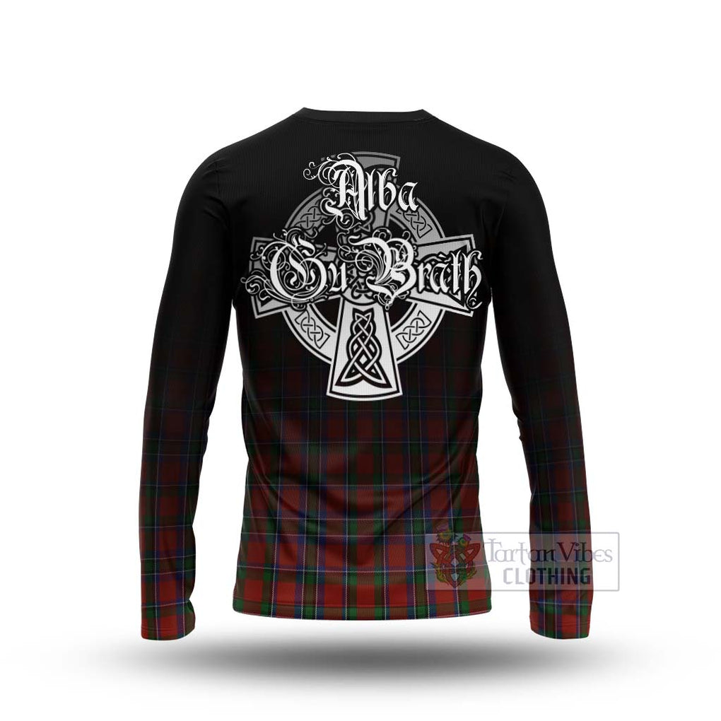 Tartan Vibes Clothing Sinclair Tartan Long Sleeve T-Shirt Featuring Alba Gu Brath Family Crest Celtic Inspired