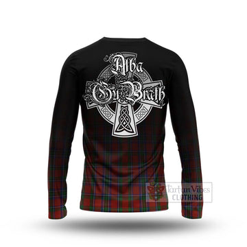 Sinclair Tartan Long Sleeve T-Shirt Featuring Alba Gu Brath Family Crest Celtic Inspired