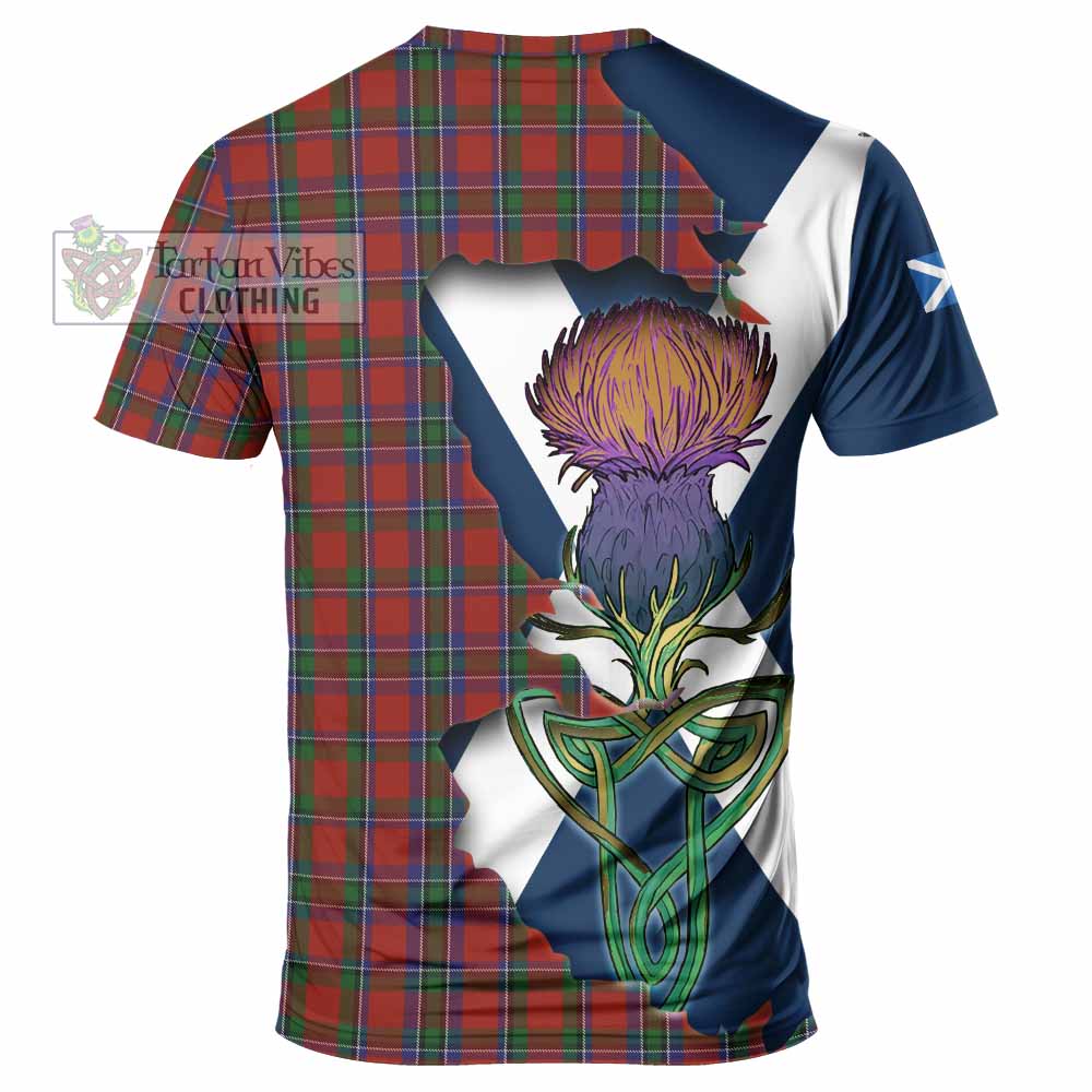 Sinclair Tartan Family Crest T-Shirt Scottish Thistle Celtic Inspired - Tartan Vibes Clothing