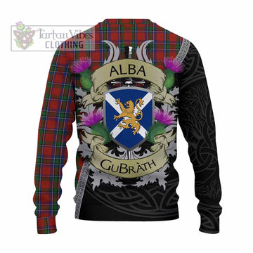 Sinclair Tartan Family Crest Knitted Sweater Lion Rampant Royal Thistle Shield Celtic Inspired - Tartan Vibes Clothing