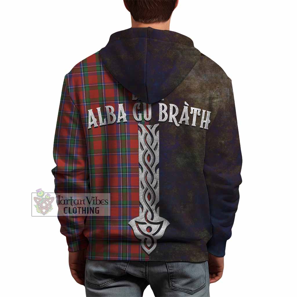 Sinclair Tartan Family Crest Hoodie Alba Gu Brath Be Brave Lion Ancient Style - Tartan Vibes Clothing