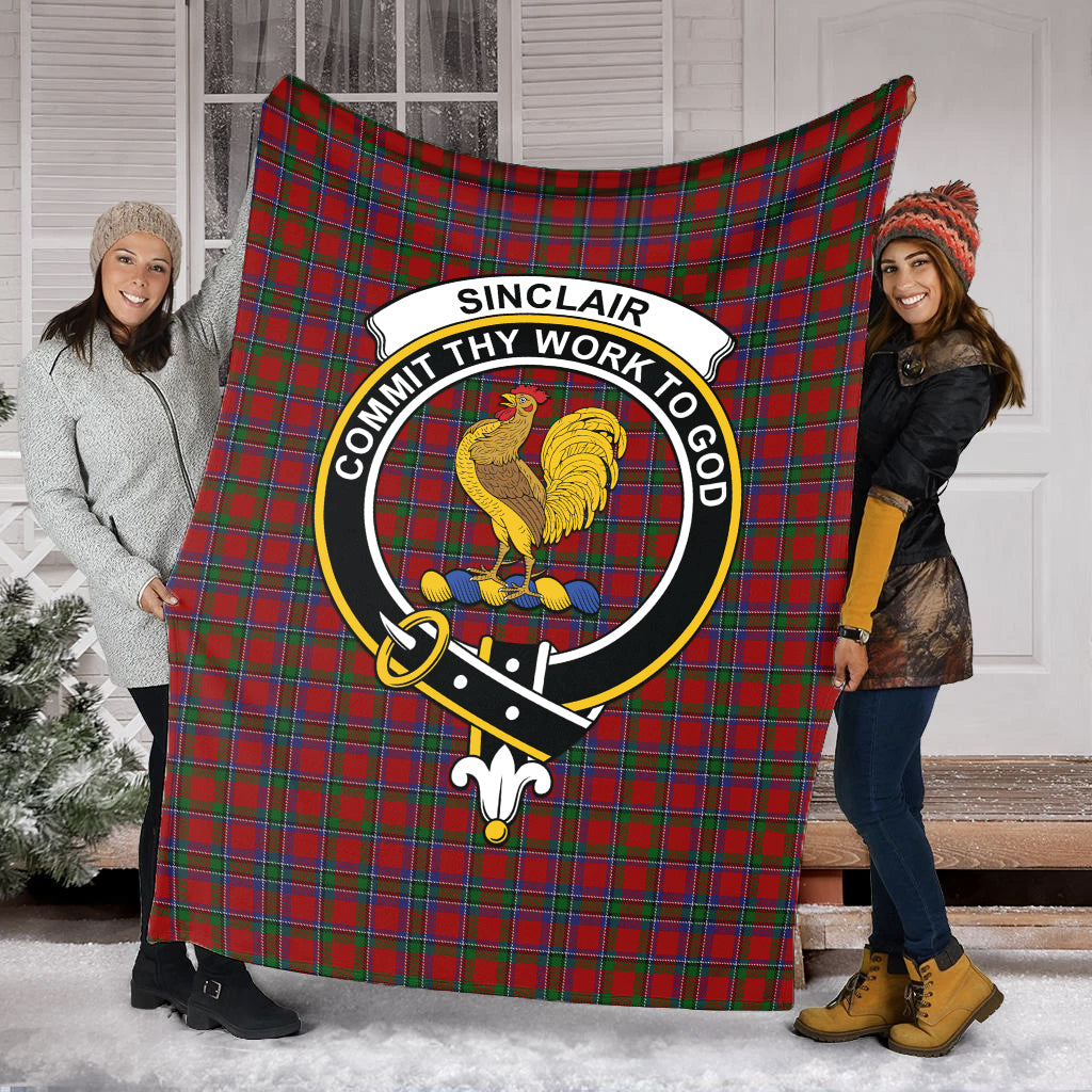 sinclair-tartab-blanket-with-family-crest