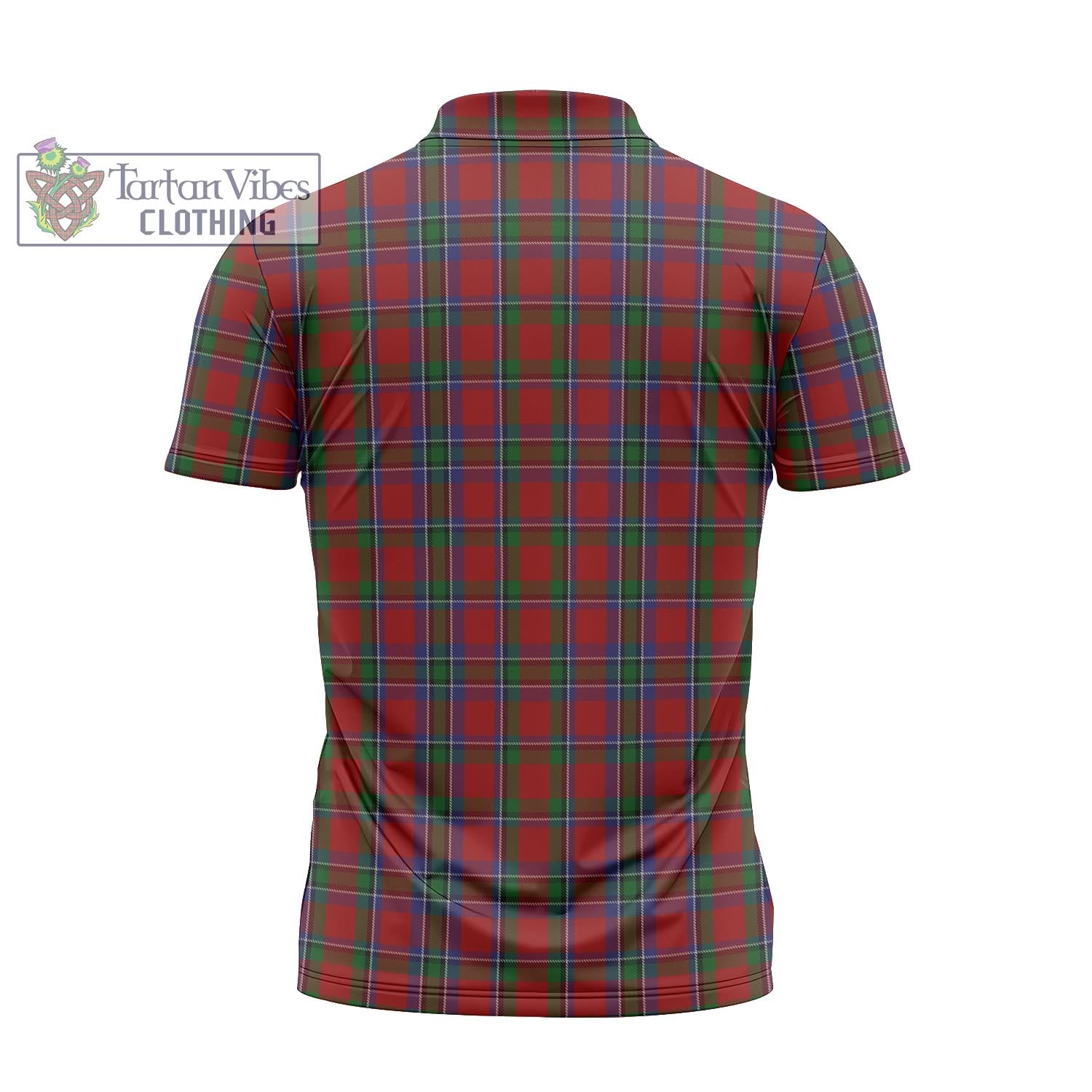 Tartan Vibes Clothing Sinclair Tartan Zipper Polo Shirt with Family Crest