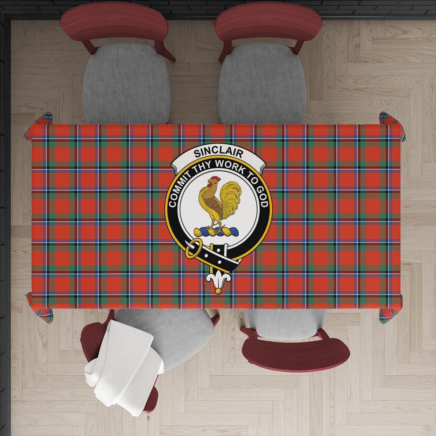 sinclair-ancient-tatan-tablecloth-with-family-crest