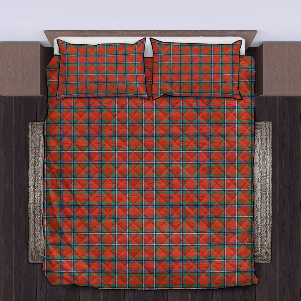 Sinclair Ancient Tartan Quilt Bed Set King - Tartan Vibes Clothing