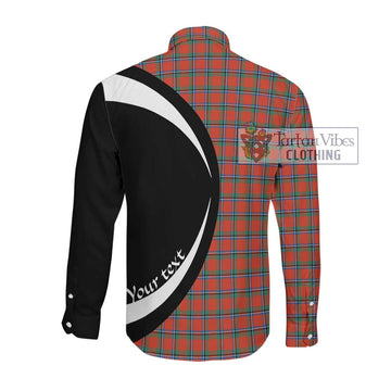 Sinclair Ancient Tartan Long Sleeve Button Up with Family Crest Circle Style