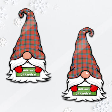 Sinclair Ancient Gnome Christmas Ornament with His Tartan Christmas Hat