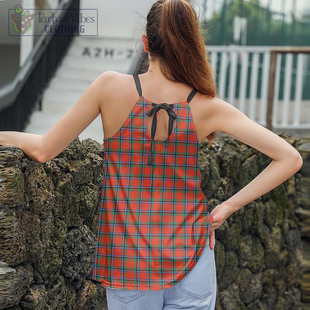 Tartan Vibes Clothing Sinclair Ancient Tartan Loose Halter Neck Camisole