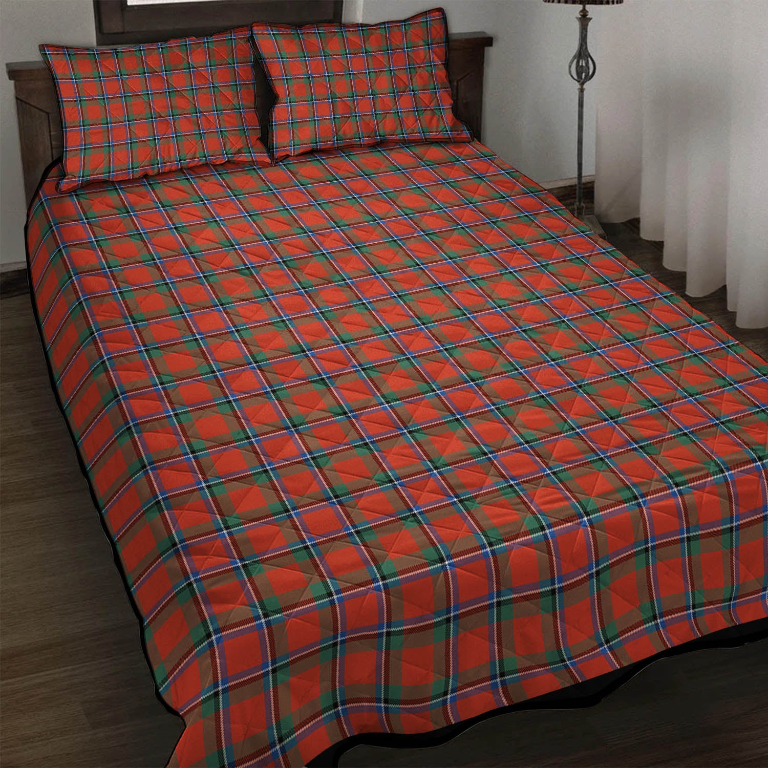 Sinclair Ancient Tartan Quilt Bed Set - Tartan Vibes Clothing