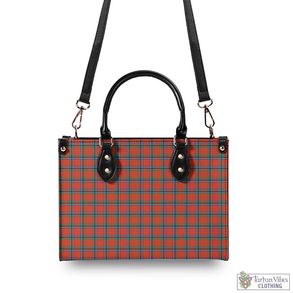 Tartan Vibes Clothing Sinclair Ancient Tartan Luxury Leather Handbags