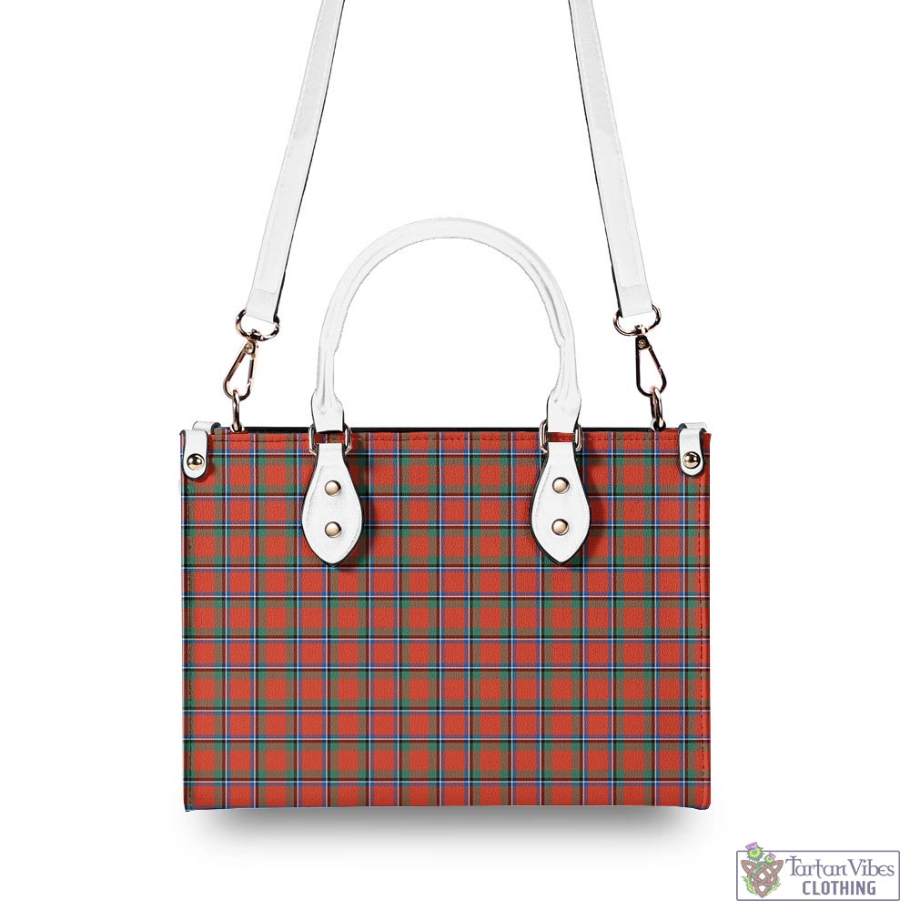 Tartan Vibes Clothing Sinclair Ancient Tartan Luxury Leather Handbags