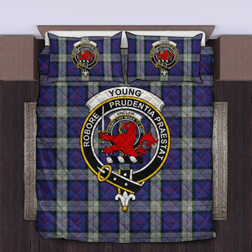 Sinclair Dress Tartan Quilt Bed Set with Family Crest