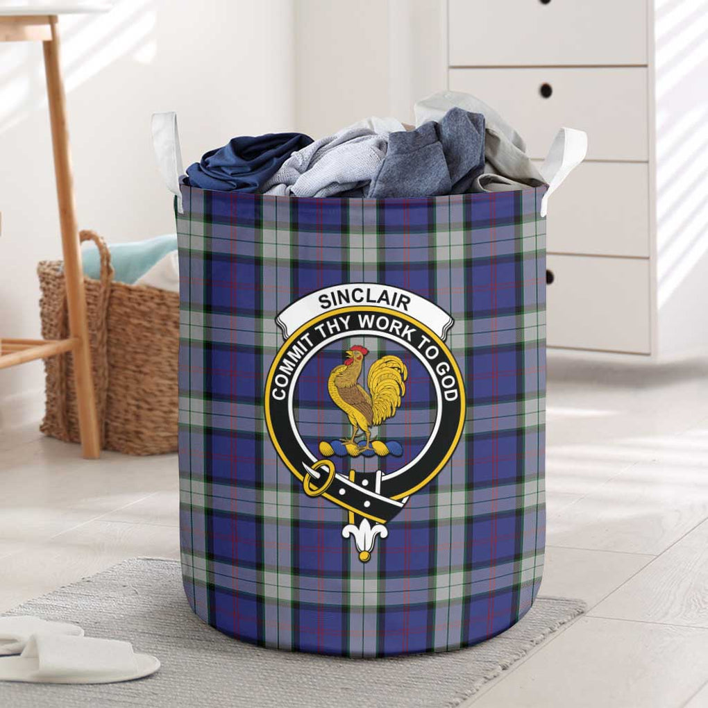 Sinclair Dress Tartan Laundry Basket with Family Crest One Size - Tartanvibesclothing Shop