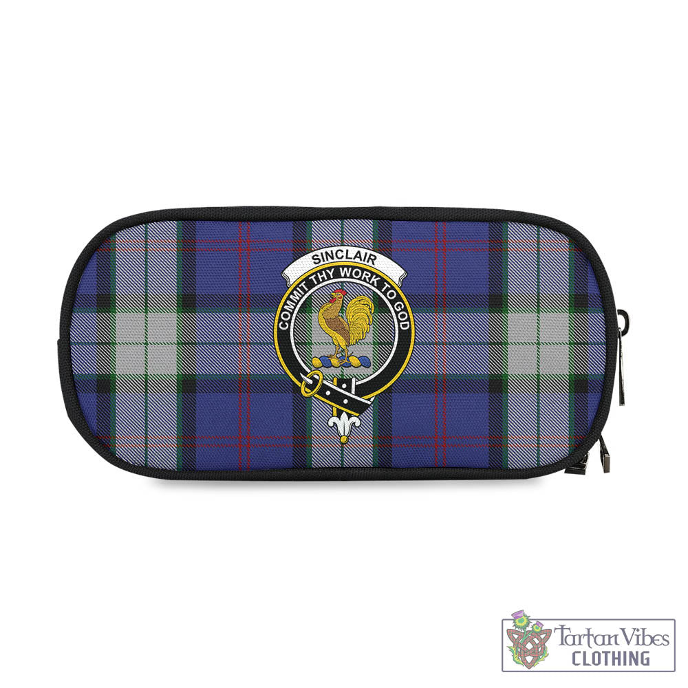 Tartan Vibes Clothing Sinclair Dress Tartan Pen and Pencil Case with Family Crest