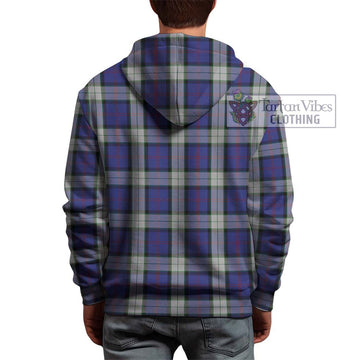 Sinclair Dress Tartan Hoodie with Family Crest DNA In Me Style