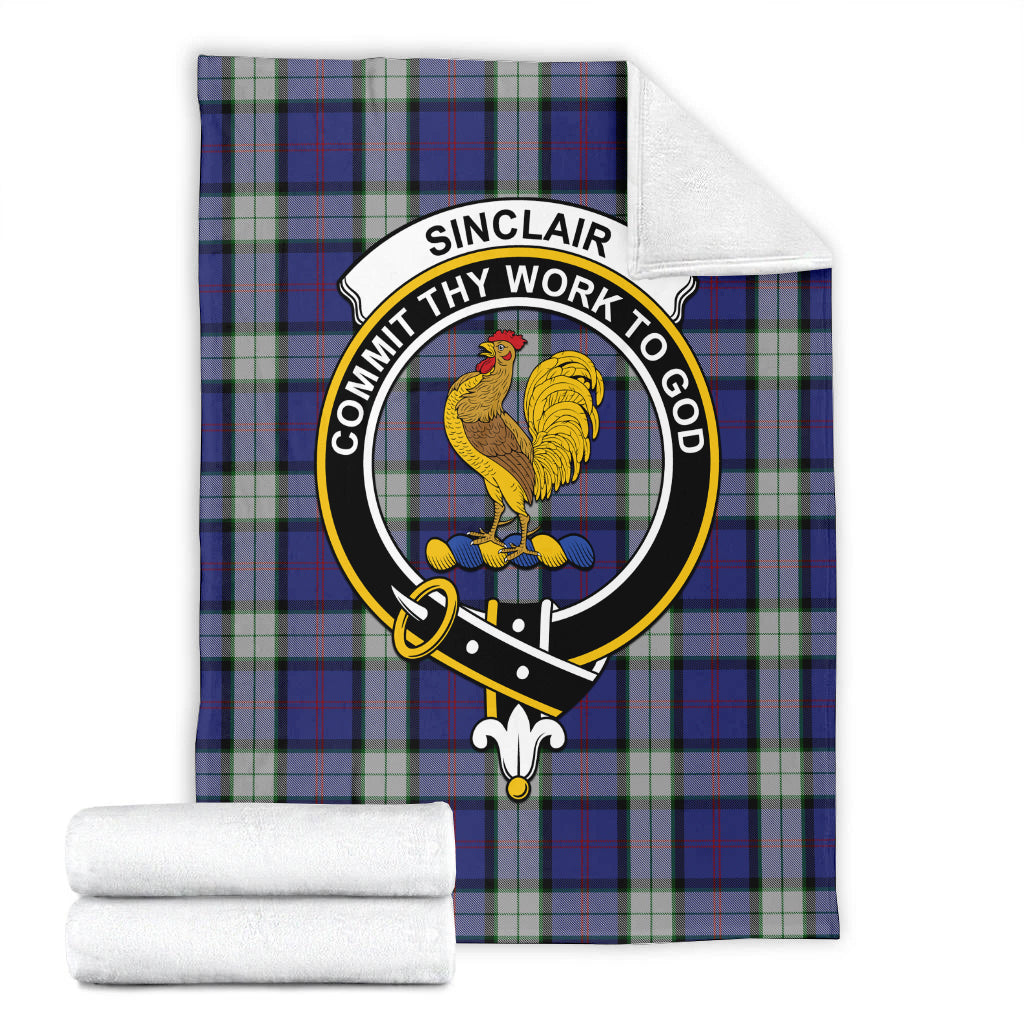 sinclair-dress-tartab-blanket-with-family-crest