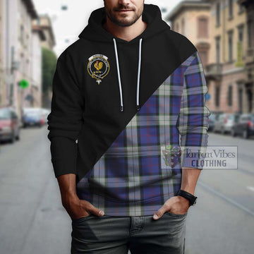 Sinclair Dress Tartan Hoodie with Family Crest and Military Logo Style