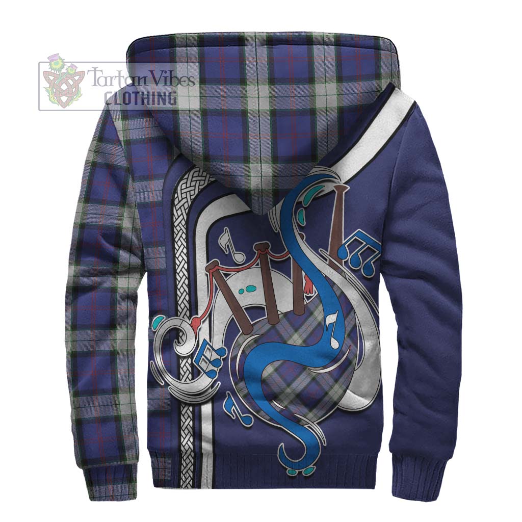 Tartan Vibes Clothing Sinclair Dress Tartan Sherpa Hoodie with Epic Bagpipe Style