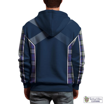 Sinclair Dress Tartan Hoodie with Family Crest and Scottish Thistle Vibes Sport Style