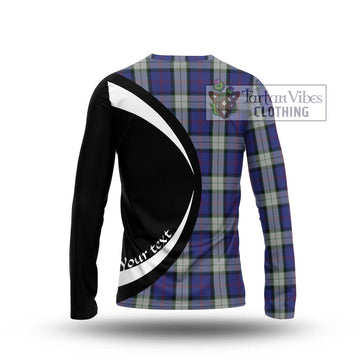 Sinclair Dress Tartan Long Sleeve T-Shirt with Family Crest Circle Style