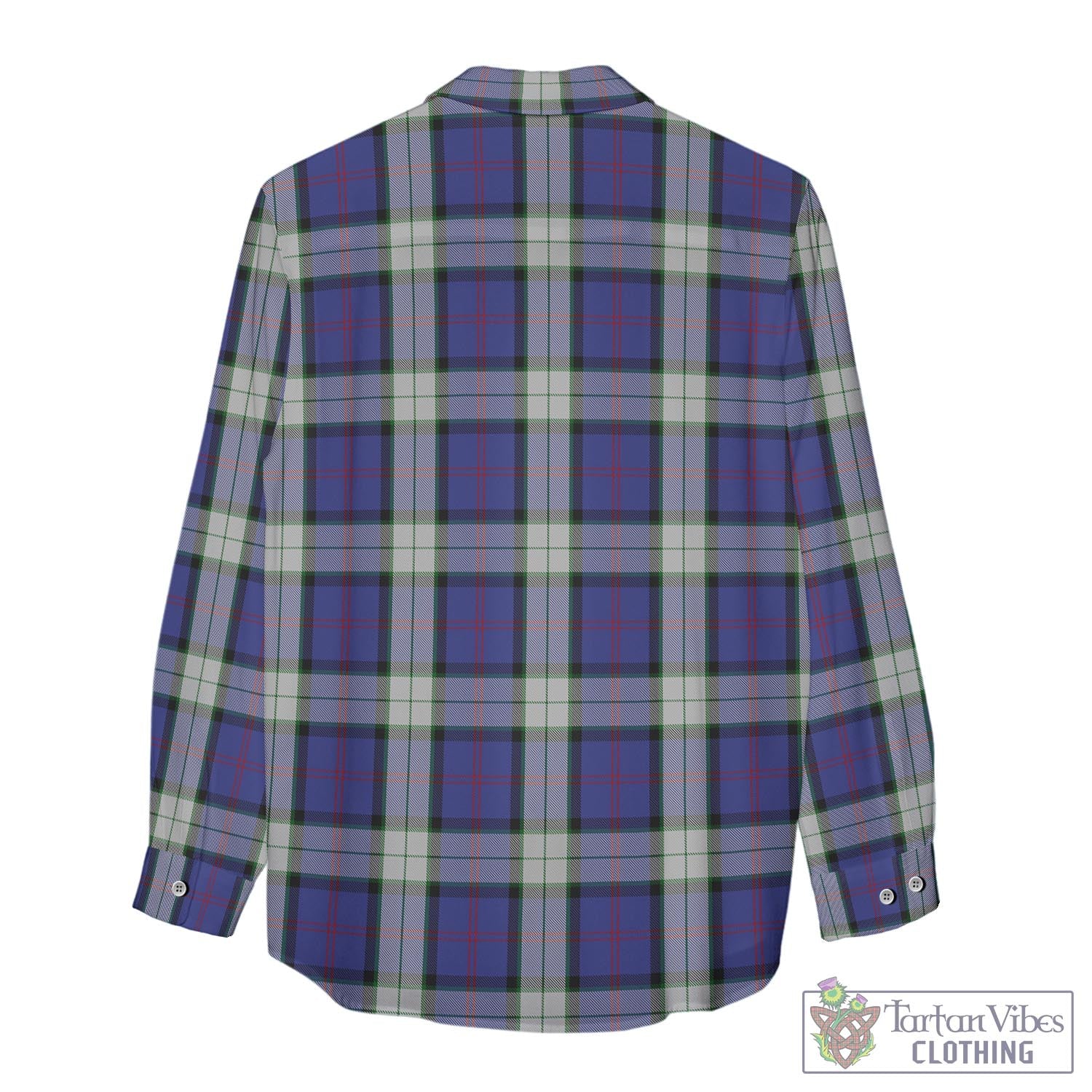 Tartan Vibes Clothing Sinclair Dress Tartan Womens Casual Shirt with Family Crest