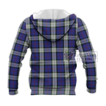 Sinclair Dress Tartan Knitted Hoodie with Family Crest DNA In Me Style