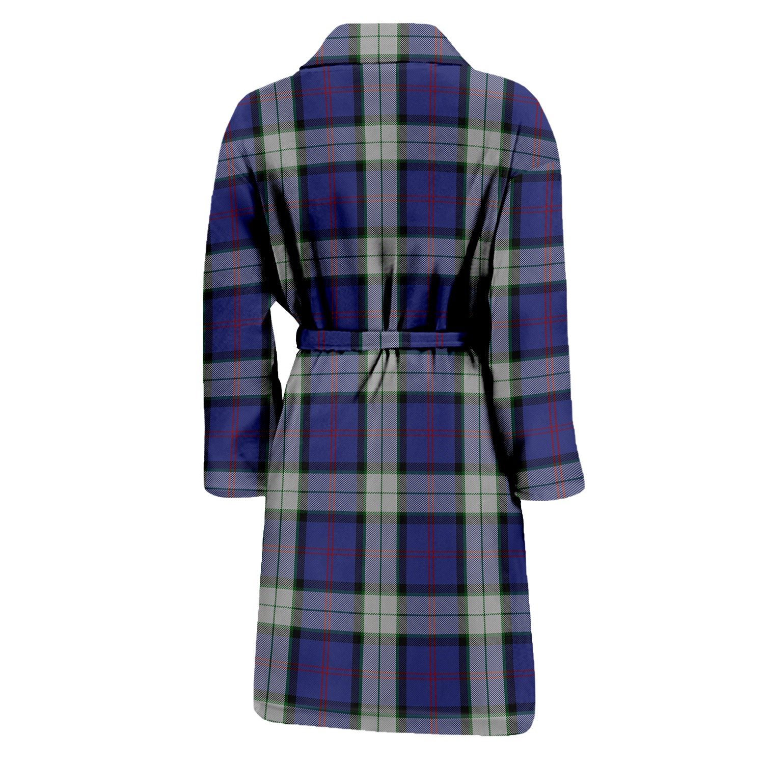 Sinclair Dress Tartan Bathrobe with Family Crest - Tartan Vibes Clothing