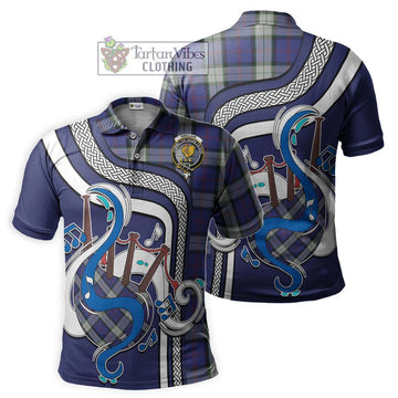 Sinclair Dress Tartan Polo Shirt with Epic Bagpipe Style