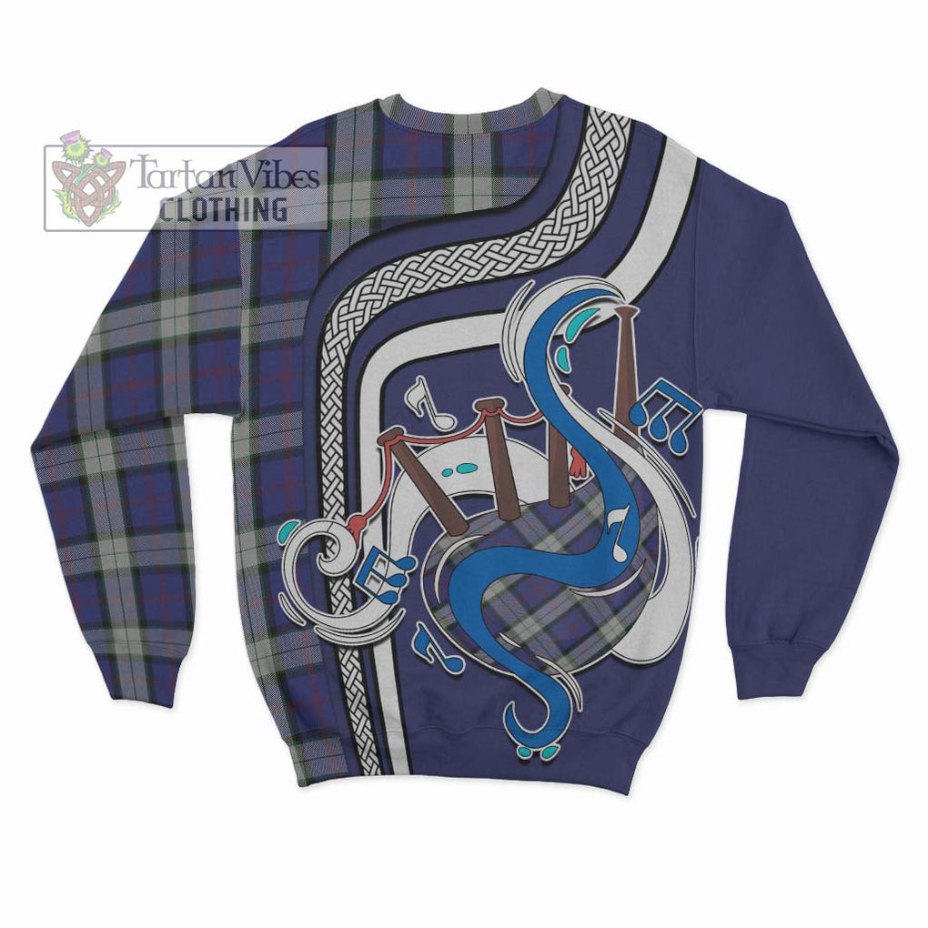 Tartan Vibes Clothing Sinclair Dress Tartan Sweatshirt with Epic Bagpipe Style