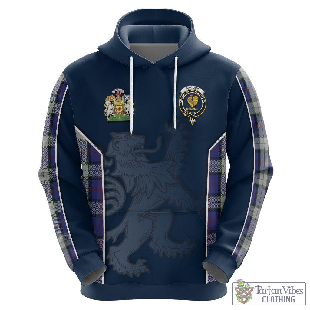 Tartan Vibes Clothing Sinclair Dress Tartan Hoodie with Family Crest and Lion Rampant Vibes Sport Style