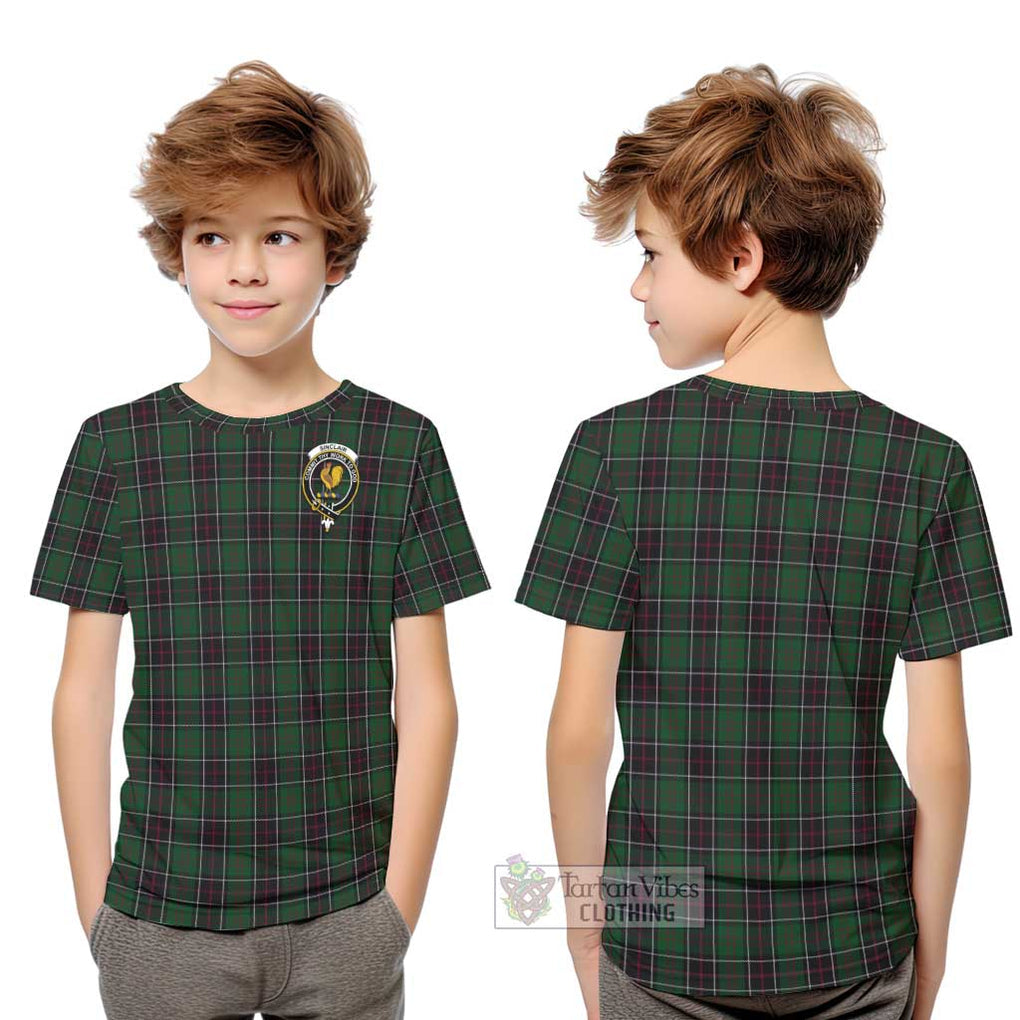 Sinclair Hunting Tartan Kid T-Shirt with Family Crest Youth XL Size14 - Tartanvibesclothing Shop