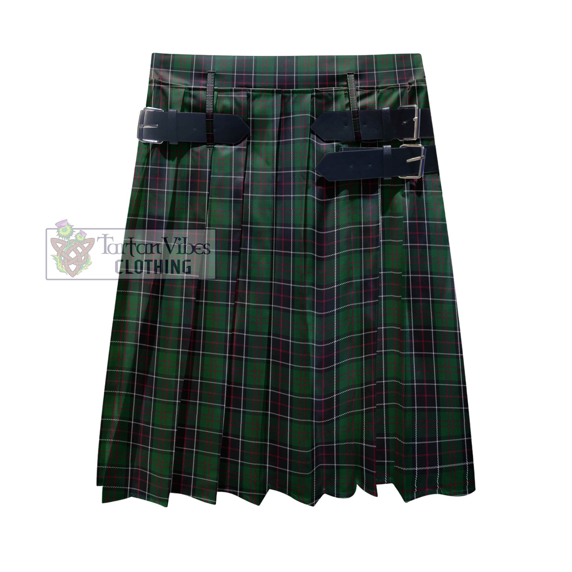 Tartan Vibes Clothing Sinclair Hunting Tartan Men's Pleated Skirt - Fashion Casual Retro Scottish Style