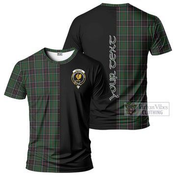 Sinclair Hunting Tartan T-Shirt with Family Crest and Half Of Me Style