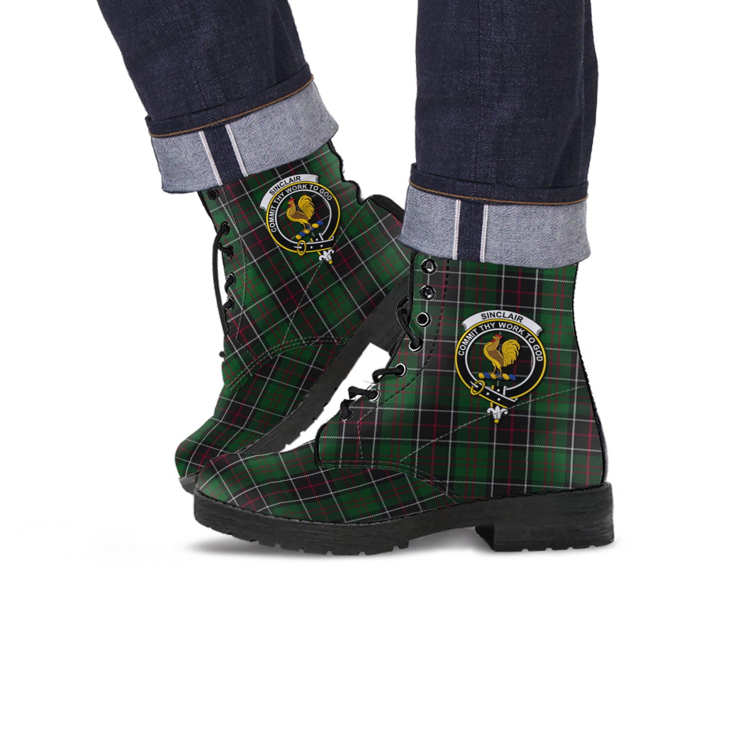 sinclair-hunting-tartan-leather-boots-with-family-crest