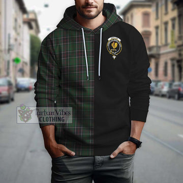 Sinclair Hunting Tartan Hoodie with Family Crest and Half Of Me Style