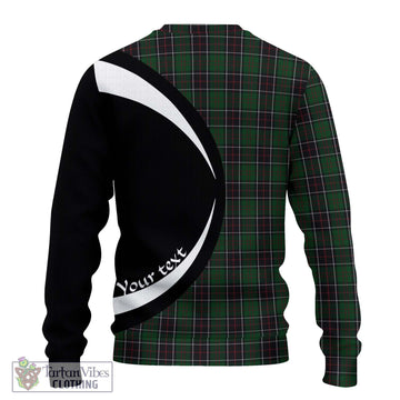 Sinclair Hunting Tartan Ugly Sweater with Family Crest Circle Style