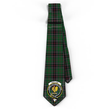 Sinclair Hunting Tartan Classic Necktie with Family Crest