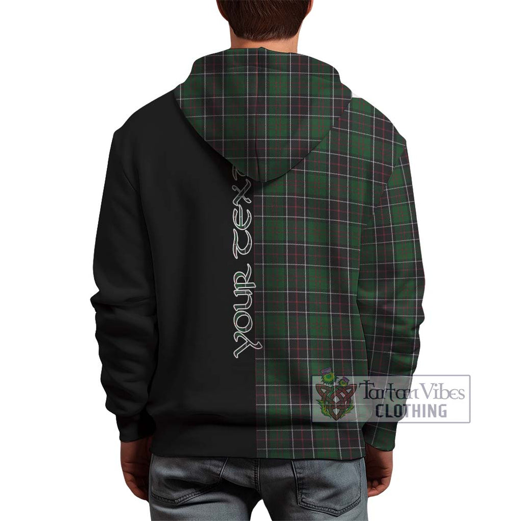 Sinclair Hunting Tartan Hoodie with Family Crest and Half Of Me Style - Tartanvibesclothing Shop