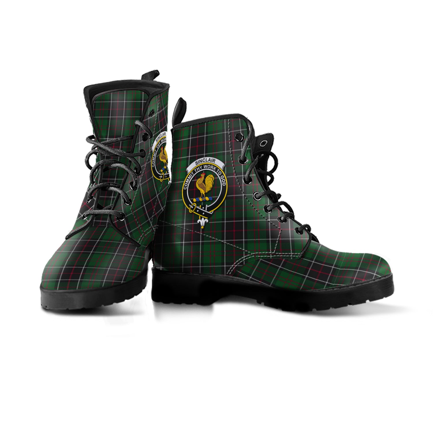 sinclair-hunting-tartan-leather-boots-with-family-crest