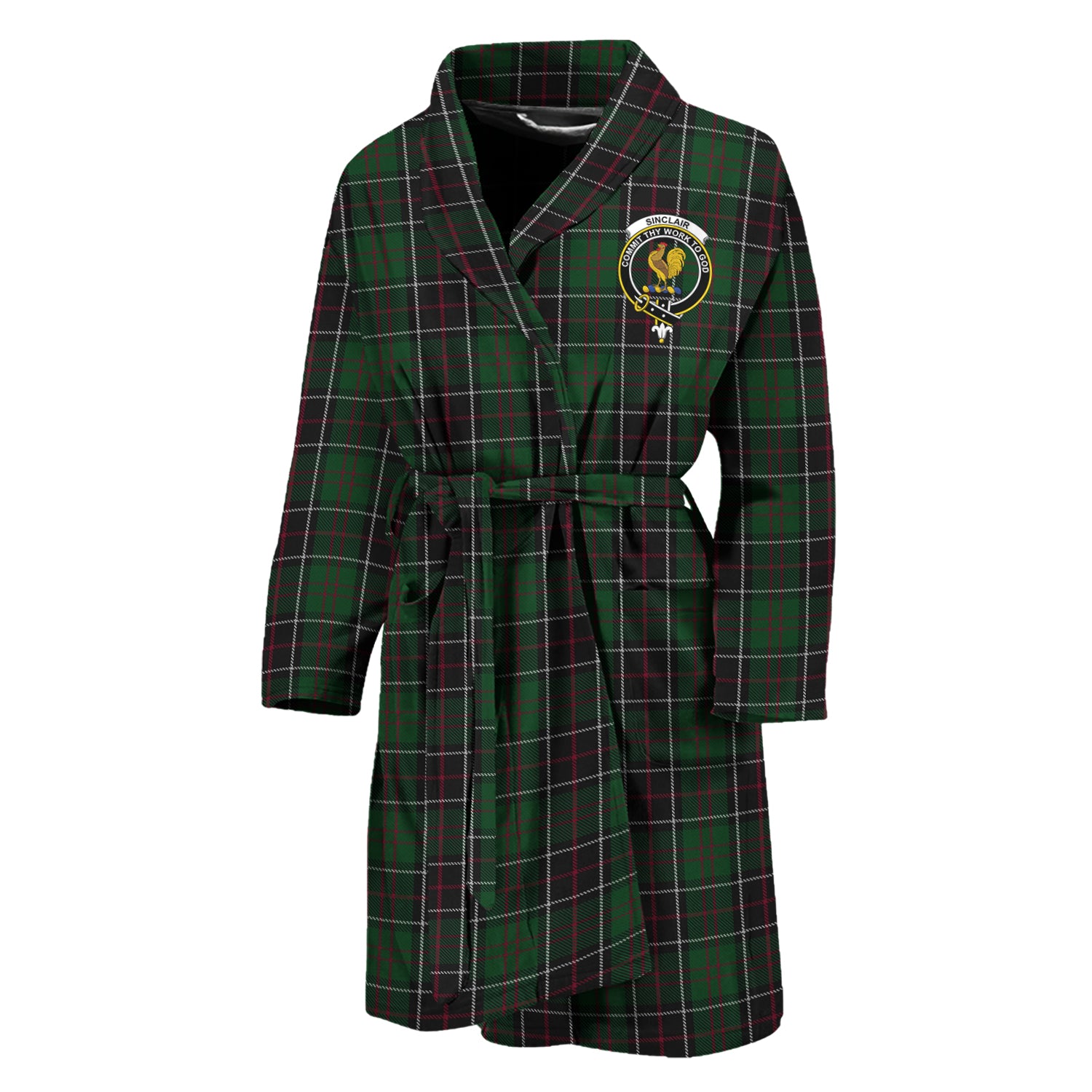 sinclair-hunting-tartan-bathrobe-with-family-crest