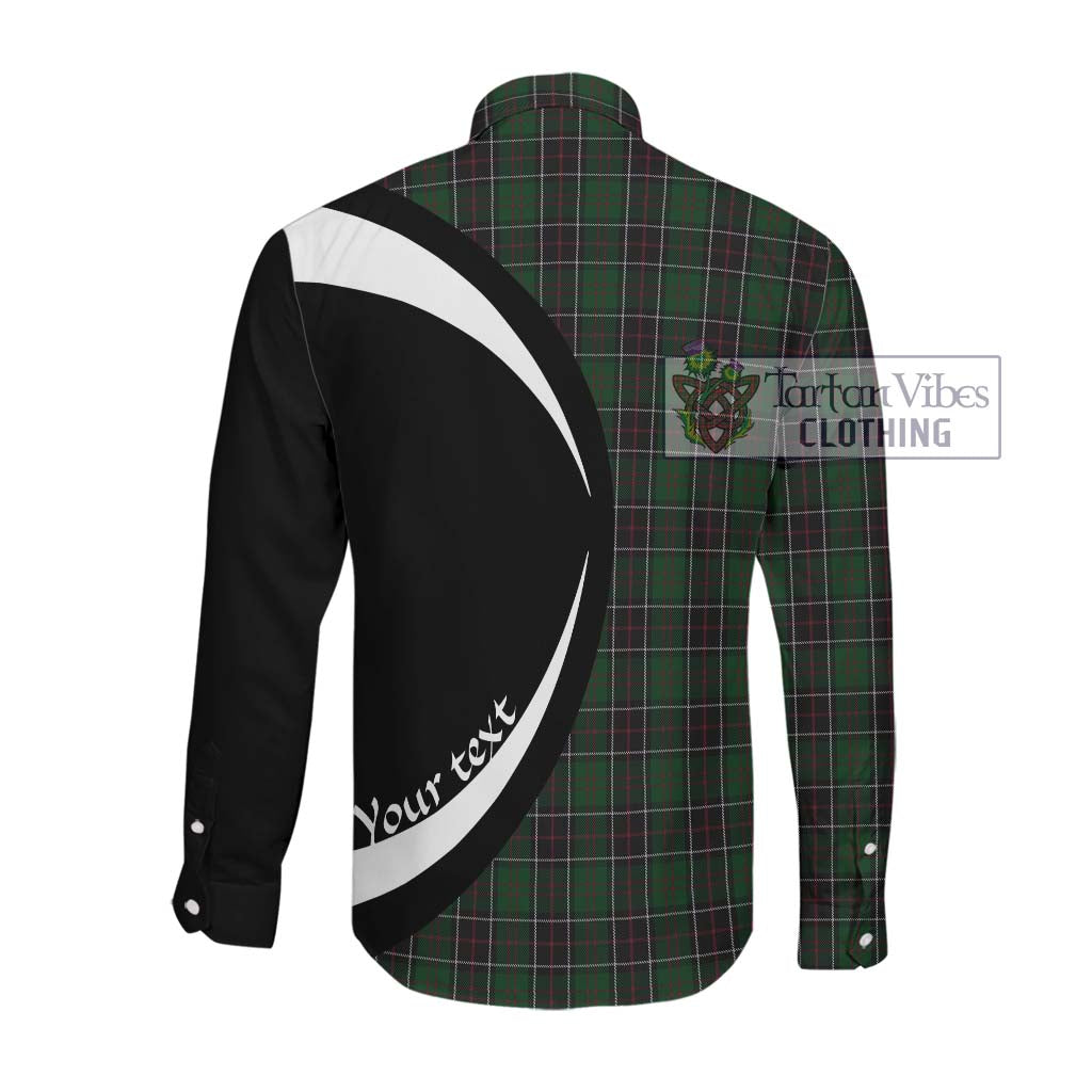 Tartan Vibes Clothing Sinclair Hunting Tartan Long Sleeve Button Up with Family Crest Circle Style