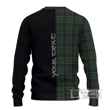 Sinclair Hunting Tartan Ugly Sweater with Family Crest and Half Of Me Style