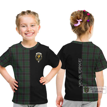 Sinclair Hunting Tartan Kid T-Shirt with Family Crest and Half Of Me Style