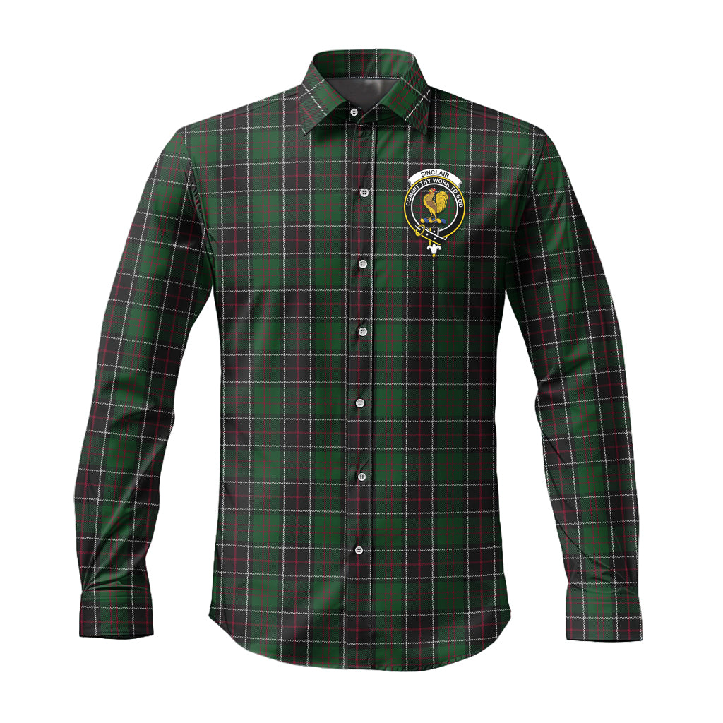 sinclair-hunting-tartan-long-sleeve-button-up-shirt-with-family-crest