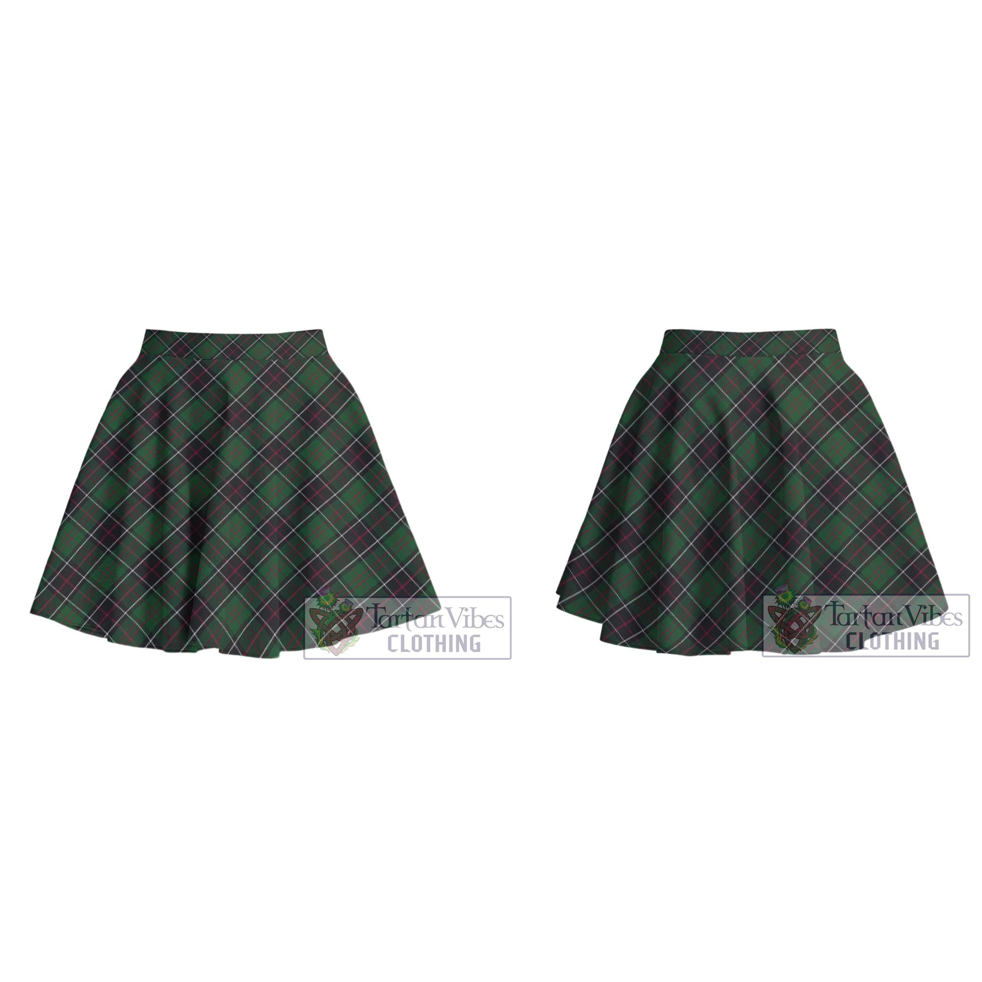 Tartan Vibes Clothing Sinclair Hunting Tartan Women's Plated Mini Skirt