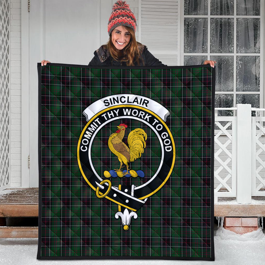 sinclair-hunting-tartan-quilt-with-family-crest