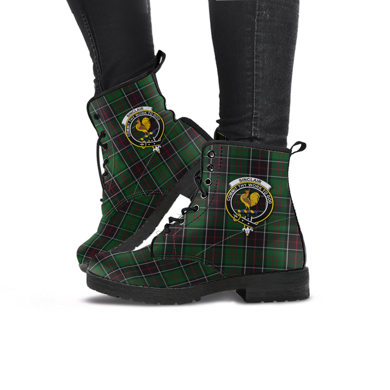 sinclair-hunting-tartan-leather-boots-with-family-crest