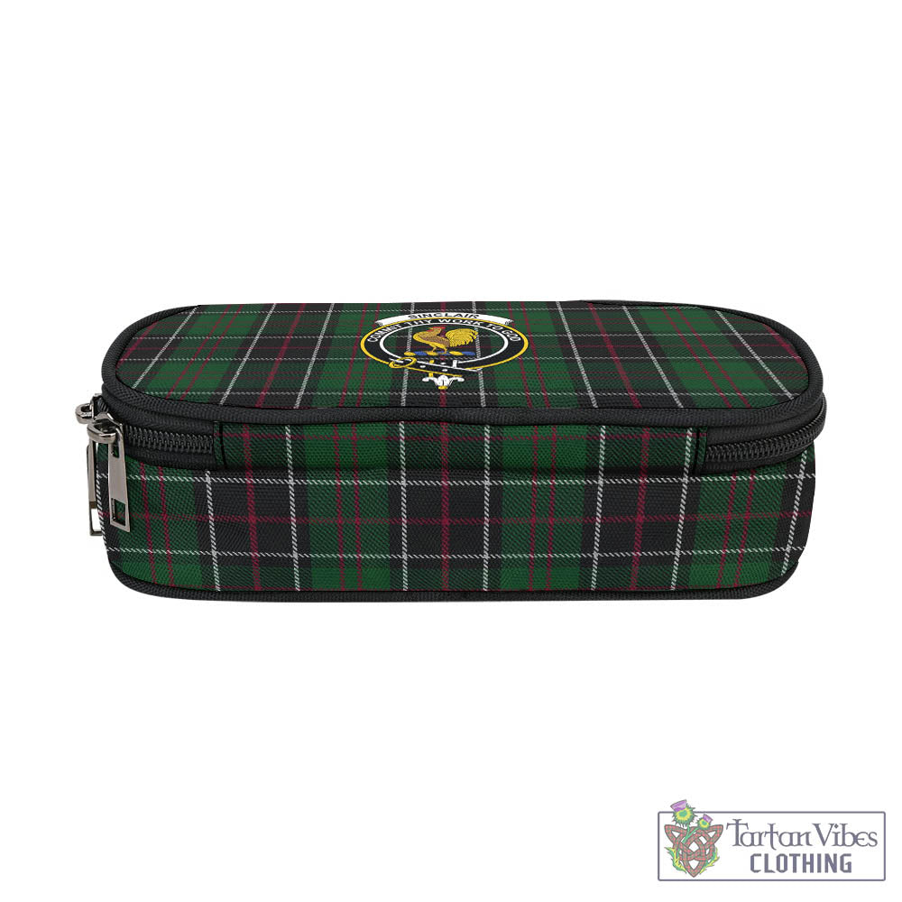 Tartan Vibes Clothing Sinclair Hunting Tartan Pen and Pencil Case with Family Crest